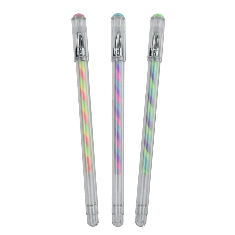 Set de 3 Bolígrafos de Gel Multicolor - Twist, , zoo