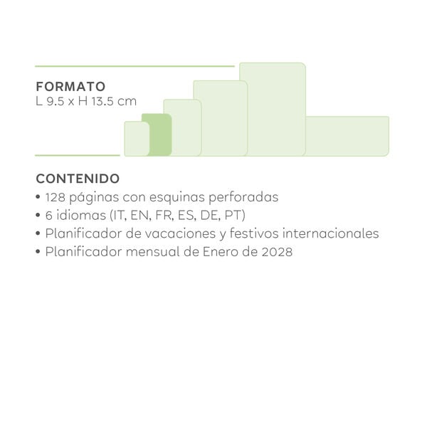 Agenda de 12 Meses Semanal Small 2027 - Black Suit
