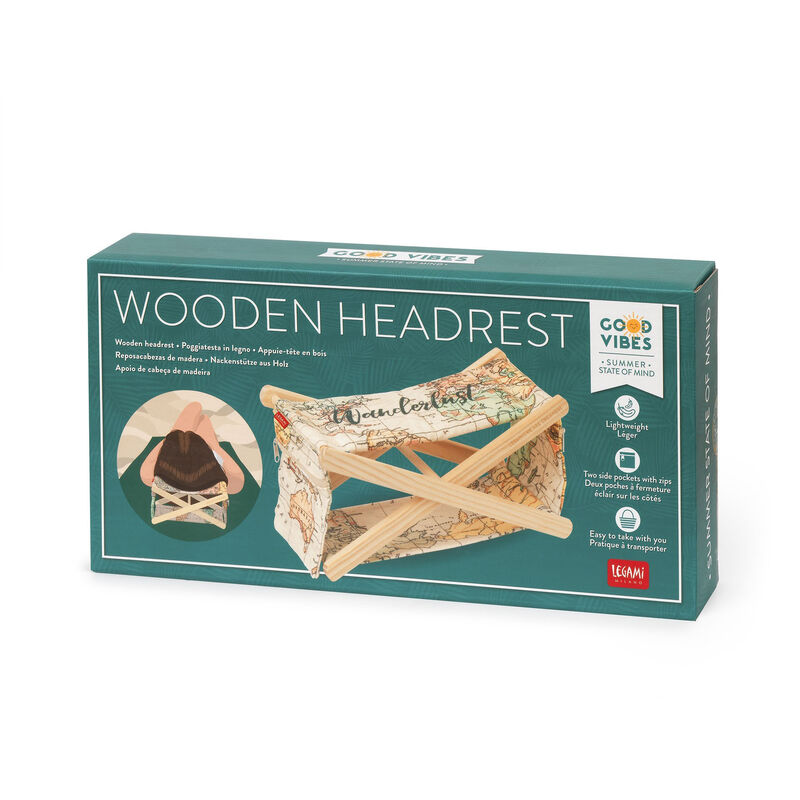 Wooden Headrest - Good Vibes, , zoo