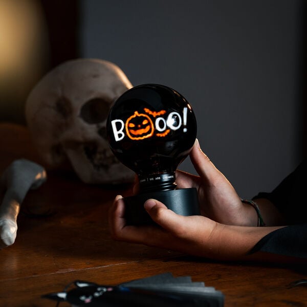 Lámpara Decorativa de Mesa en Forma de Bombilla - Pumpkin Booo - Bulb Fiction Lámpara Decorativa de Mesa en Forma de Bombilla - Pumpkin Booo - Bulb Fiction