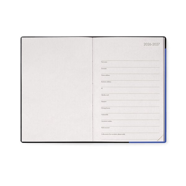 Agenda Diaria 2026/2027 16 Meses - Eclectic Blue - Medium