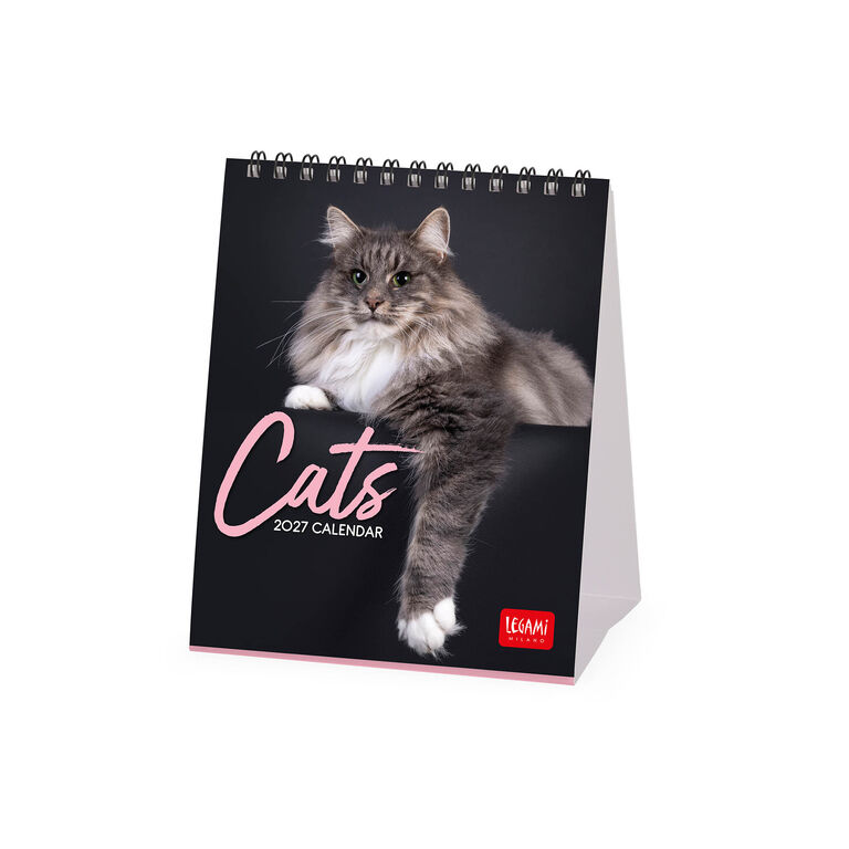 Calendario da Tavolo 2027 - 12 x 14,5 cm - Cats