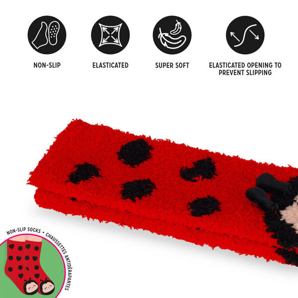 Non-Slip Ladybug Socks for Kids - It's a Match! Non-Slip Ladybug Socks for Kids - It's a Match!