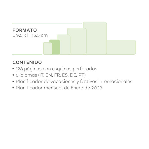 Agenda de 12 Meses Semanal Small 2027 - Botanic Garden