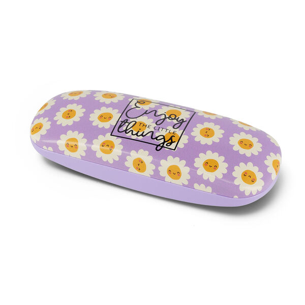 3 Custodie Rigide Per Occhiali Da Sole Con Zip E Clip Da Cintura - Colore Lilla, 16,5 X 7,5 Cm