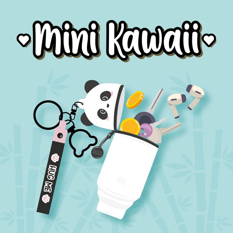 Münztasche mit Schlüsselanhänger Panda - Mini Kawaii Münztasche mit Schlüsselanhänger Panda - Mini Kawaii