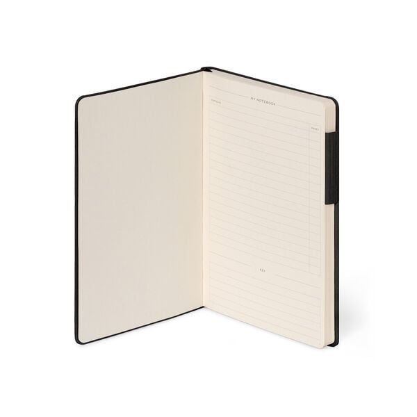 Lined Notebook with Monochrome Soft Cover - Black Suit - My Notebook