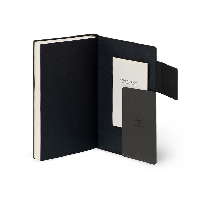 Terminplaner für 12 Monate 1 Tag pro Seite Medium 2027 - Black Suit