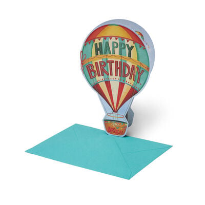 Greeting Card - Happy Birthday - Air Balloon