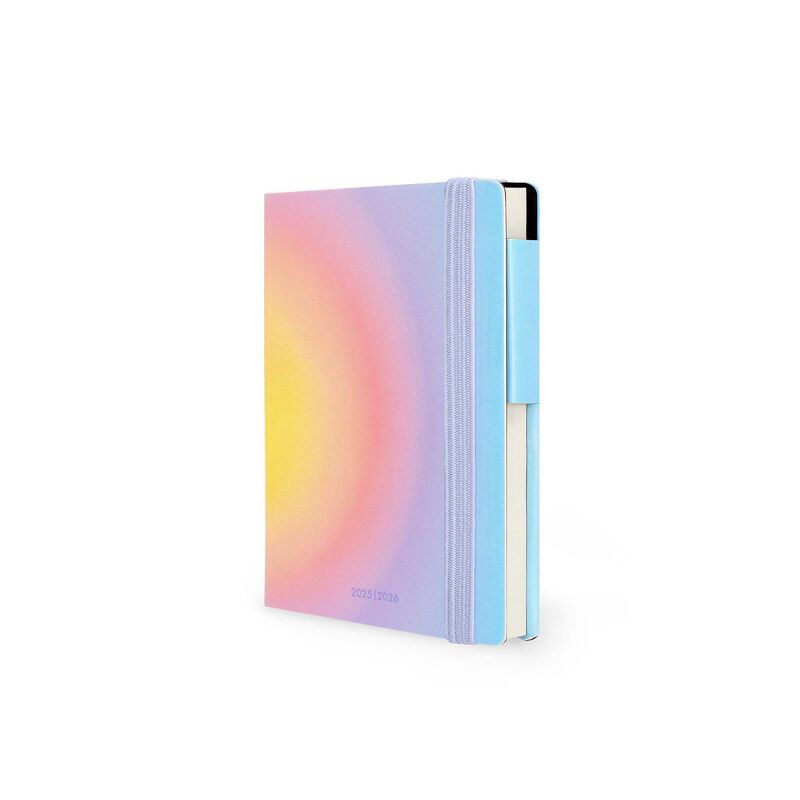Agenda A5 2025-2026 (da Agosto A Luglio) - Vista Settimanale E Mensile, Copertina In Pelle PU, Con Penne, Tasche E Segnalibri, Colore Verde Acqua - Foto 1
