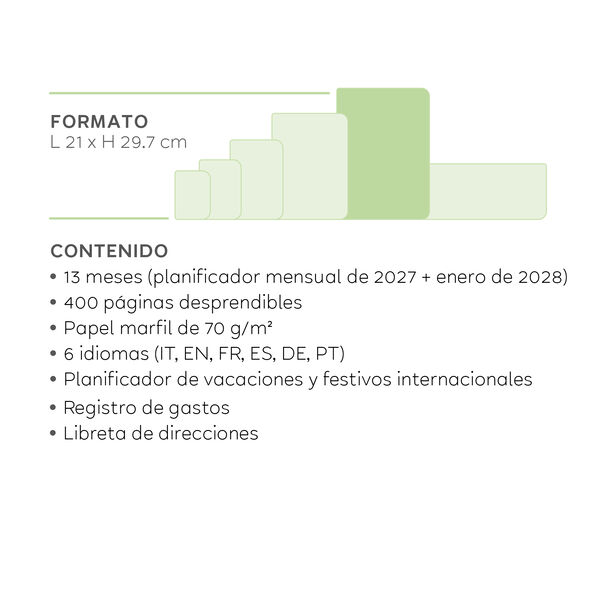 Agenda de 13 Meses Diaria Maxi 2027 - Cosmic Lilac