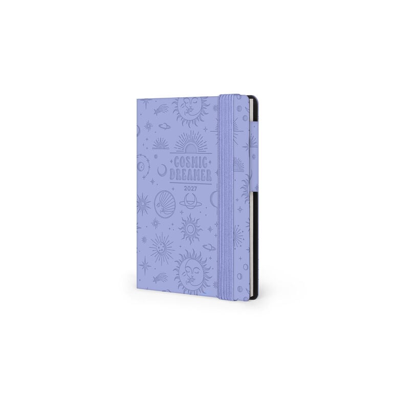 12-Month Mini Weekly Diary 2027 - Cosmic Lilac