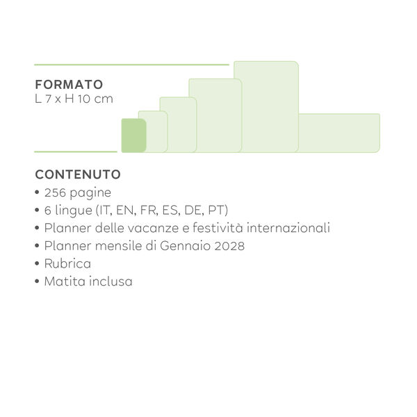 Agenda 12 Mesi Bigiornaliera Mini 2027 - Cosmic Lilac