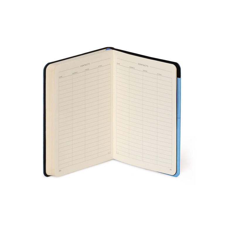 Notebook with Blank Pages and Monochrome Soft Cover - Retro Blue - My Notebook