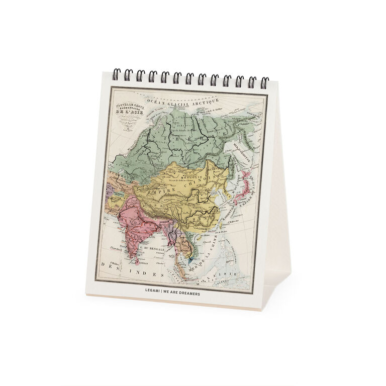 Calendario da Tavolo 2027 - 12 x 14,5 cm - Vintage Maps Calendario da Tavolo 2027 - 12 x 14,5 cm - Vintage Maps