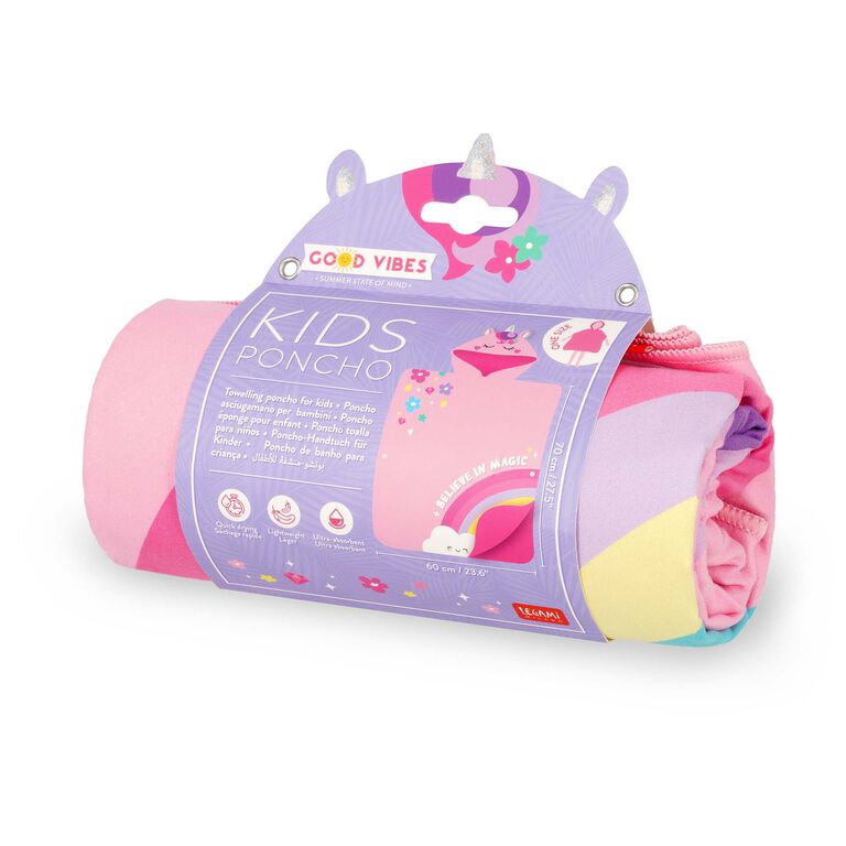 Unicorn Towelling Poncho For Kids - Kids Poncho Unicorn Towelling Poncho For Kids - Kids Poncho