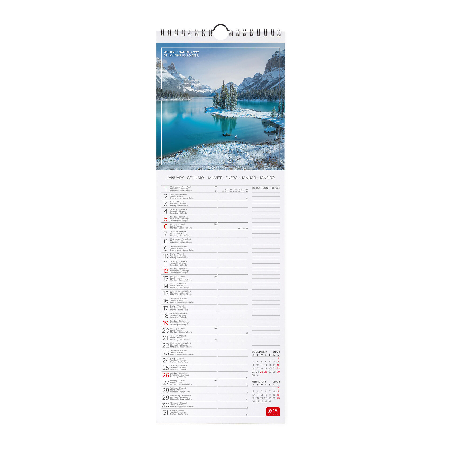 Calendrier Mural 2026 New York Legami - Grand Format 30x29 Cm - 12 Mois + Planificateur Annuel - 6 Langues, Signes Du Zodiaque, Jours Fériés - 4