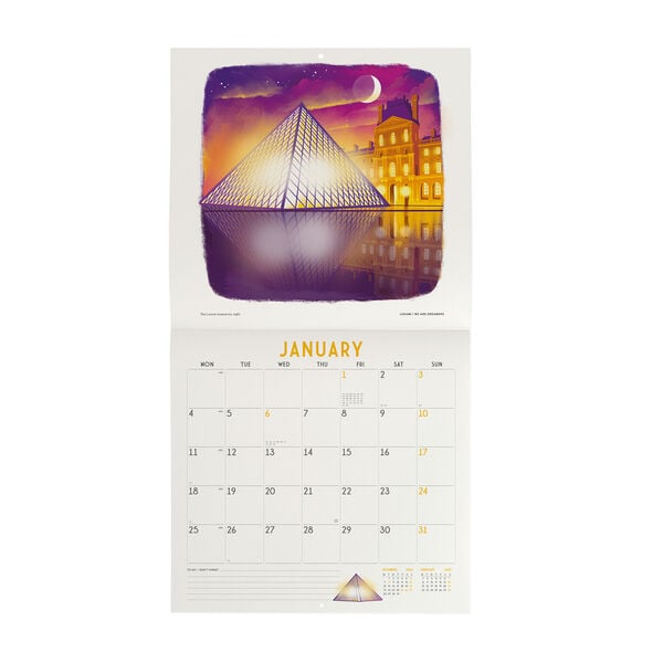 Calendario da Parete 2027 - 30 x 29 cm - Paris