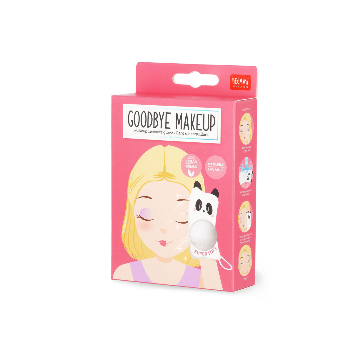 Makeup Remover Glove Goodbye Makeup! PANDA