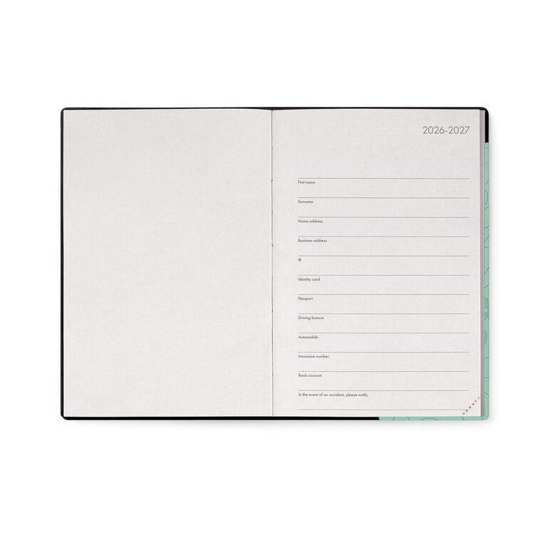 16-Month Medium Daily Diary for 2026/2027 - Botanic Garden