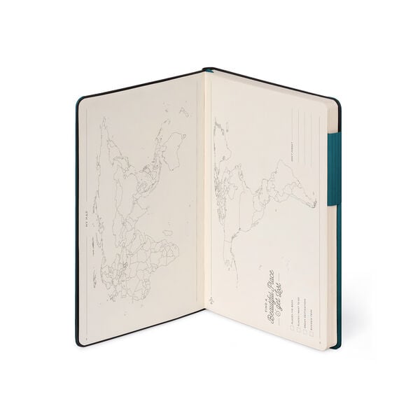 Lined Notebook with Monochrome Soft Cover - Deep Teal - My Notebook Lined Notebook with Monochrome Soft Cover - Deep Teal - My Notebook