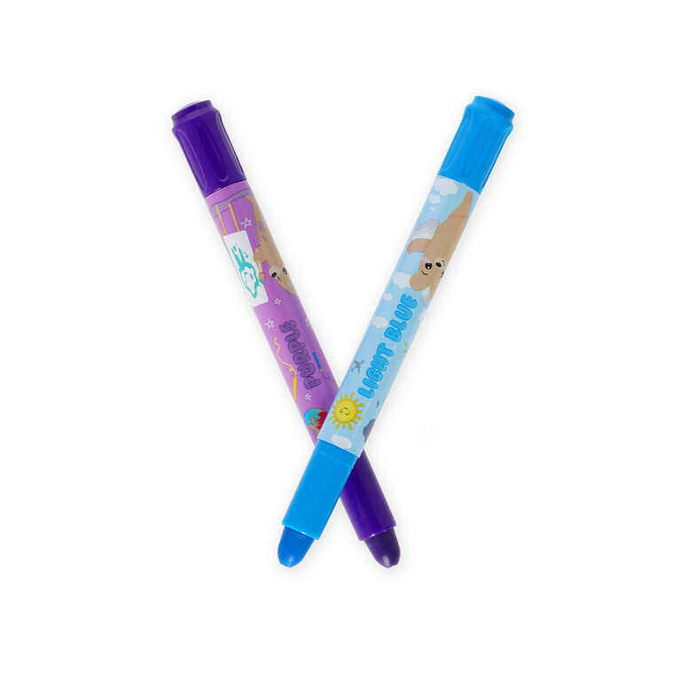 Set of 12 Twist-up Wax Crayons- Teddy Friends