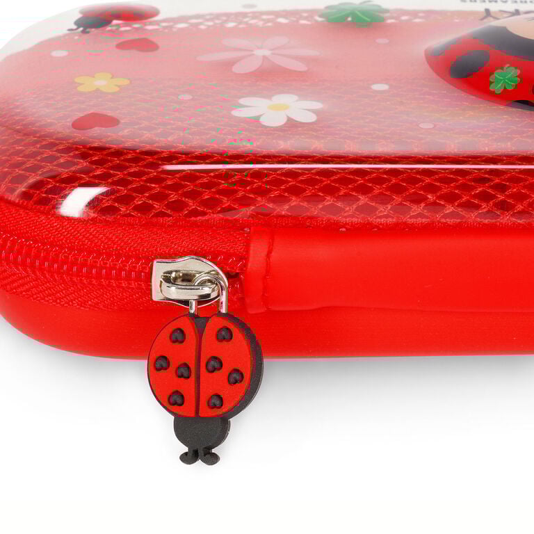 Ladybug Rigid Transparent Pencil Case - WonderWow