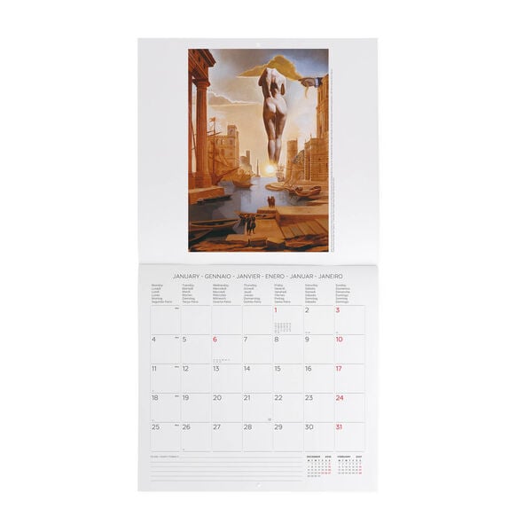 Calendario da Parete 2027 - 30 x 29 cm - Salvador Dalì