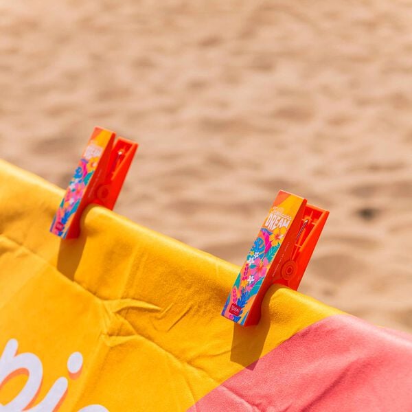 Set of 2 Beach Towel Clips - Tropicana Dream - Beach Towel Clips