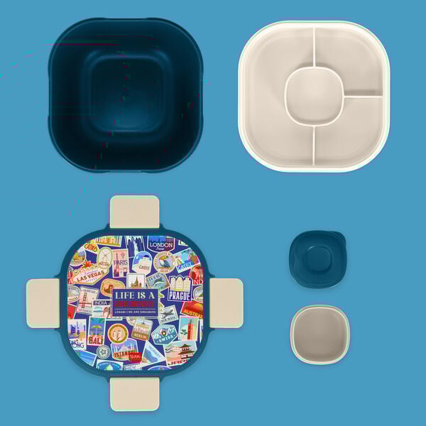 1700 ml Lunch Box - Travel Stickers - Lunch Box