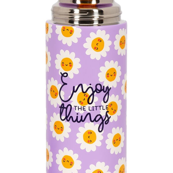 Vacuum Bottle with Cup - Hot & Cold - Daisy Vacuum Bottle with Cup - Hot & Cold - Daisy