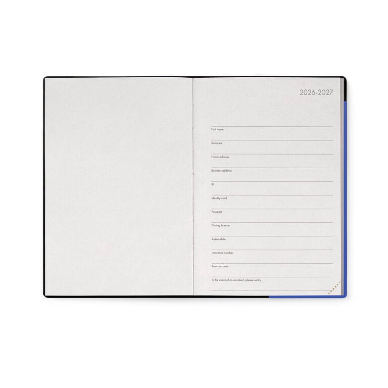 16-Month Medium Weekly Diary for 2026/2027 - Eclectic Blue
