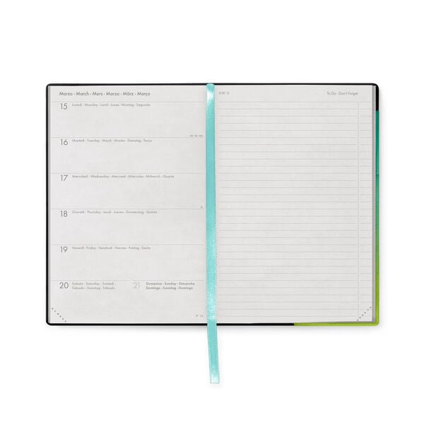 Agenda 12 Mesi Settimanale Medium con Notebook 2027 - Shades of Green