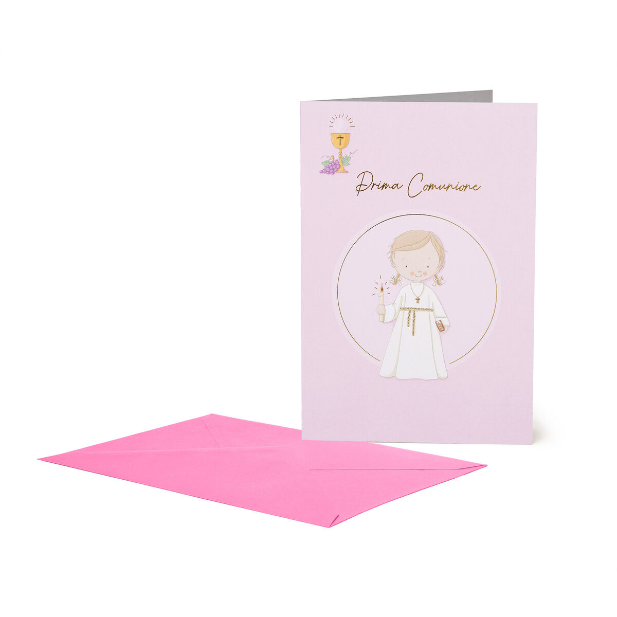 Greeting Card - Girl's First Holy Communion, , zoo