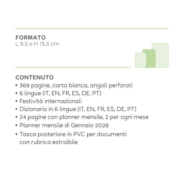 Agenda 12 Mesi Giornaliera Fotografica Small 2027 - Teddy Bear White