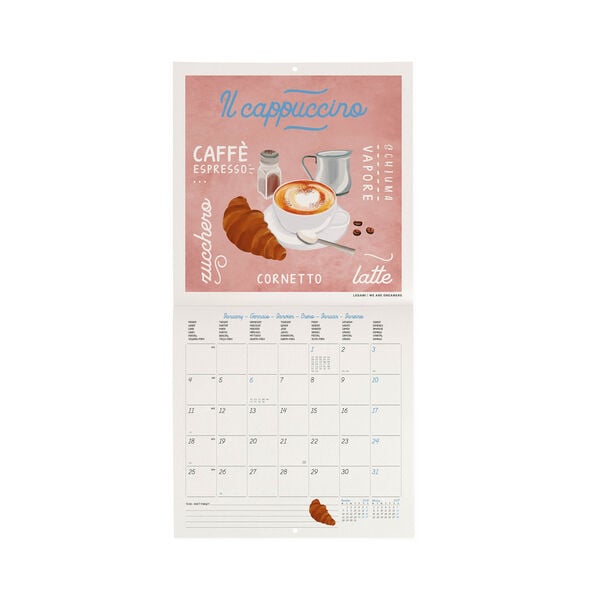 Calendario da Parete 2027 - 18 x 18 cm - La Dolce Vita