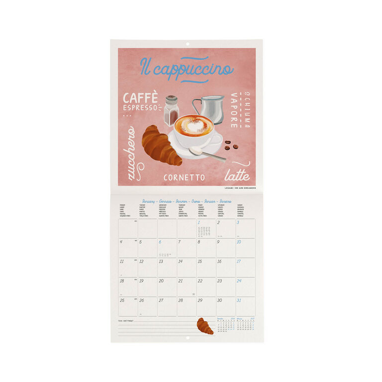 Calendario da Parete 2027 - 18 x 18 cm - La Dolce Vita Calendario da Parete 2027 - 18 x 18 cm - La Dolce Vita