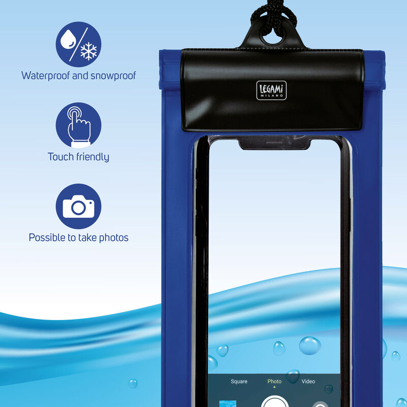 Wasserdichte Schutzhülle für Smartphones BLUE