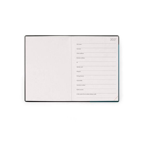 Agenda 12 Mesi Settimanale Small 2027 - Deep Teal