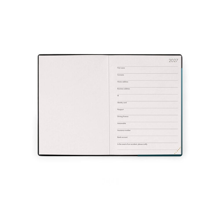 Agenda 12 Mesi Settimanale Small 2027 - Deep Teal Agenda 12 Mesi Settimanale Small 2027 - Deep Teal