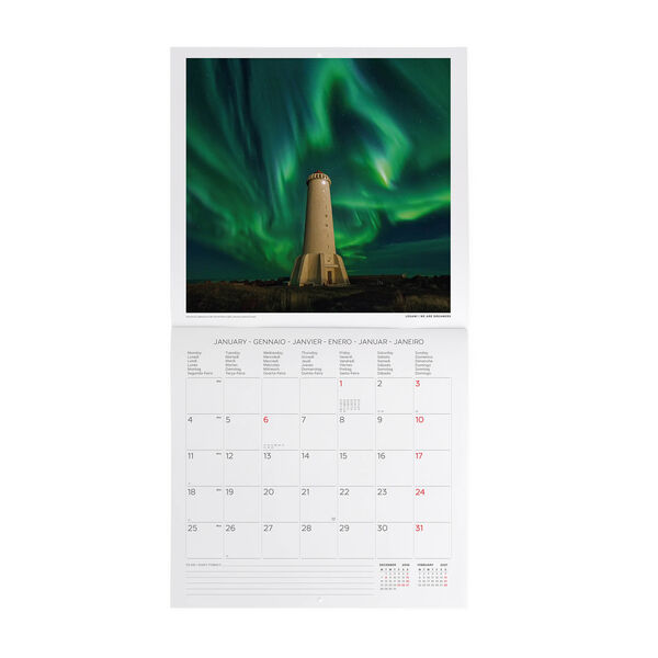 Calendario da Parete 2027 - 30 x 29 cm - Lighthouses of the World