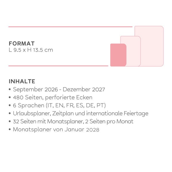 Tagesplaner 2026/2027 für 16 Monate - Botanic Garden - Small