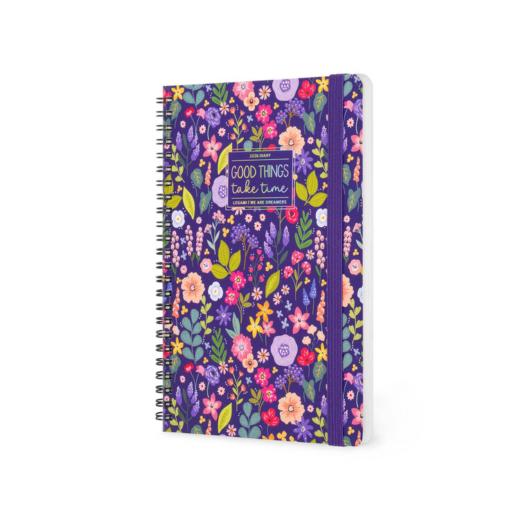 Terminplaner für 12 Monate - Wochenübersicht - Large - Spiralbindung - 2026