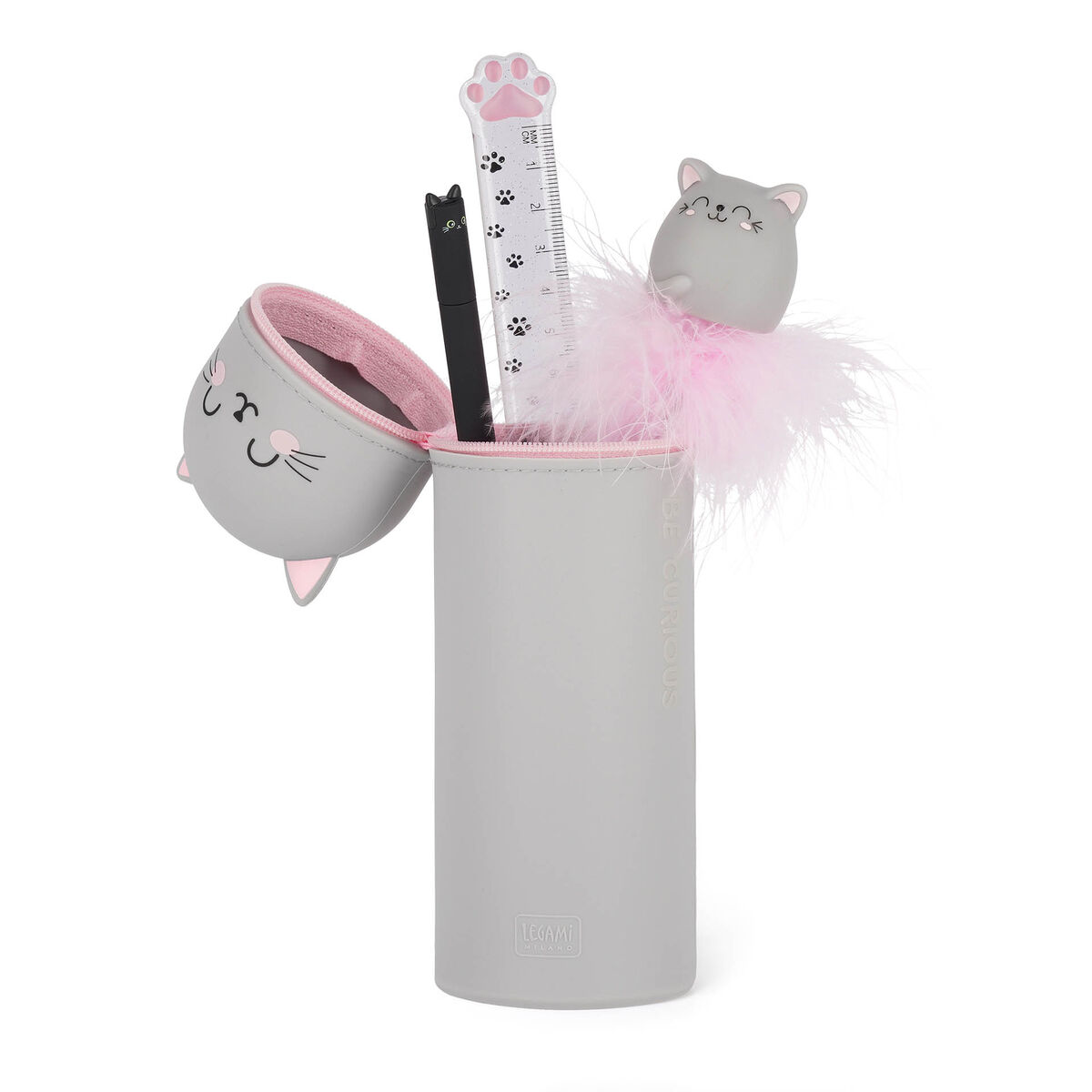 Astuccio 2 in 1 in Morbido Silicone - Kawaii, , zoo
