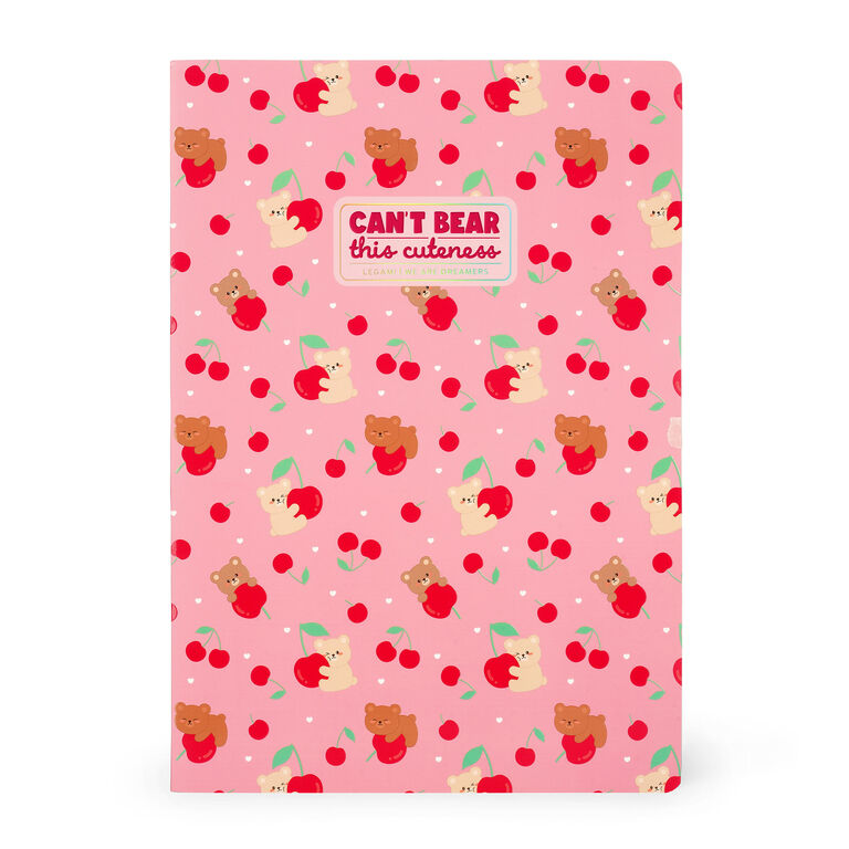 A4-Heft kariert 4 mm - Teddy Bear Cherry A4-Heft kariert 4 mm - Teddy Bear Cherry