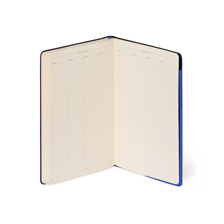 Lined Notebook with Monochrome Soft Cover - Eclectic Blue - My Notebook Lined Notebook with Monochrome Soft Cover - Eclectic Blue - My Notebook