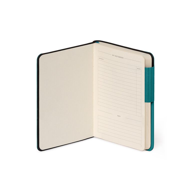 Einfarbiges liniertes Notizbuch mit Softcover - Malachite Green - My Notebook