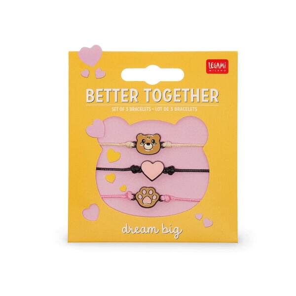 Set of 3 Bracelets - Teddy Bear Set of 3 Bracelets - Teddy Bear