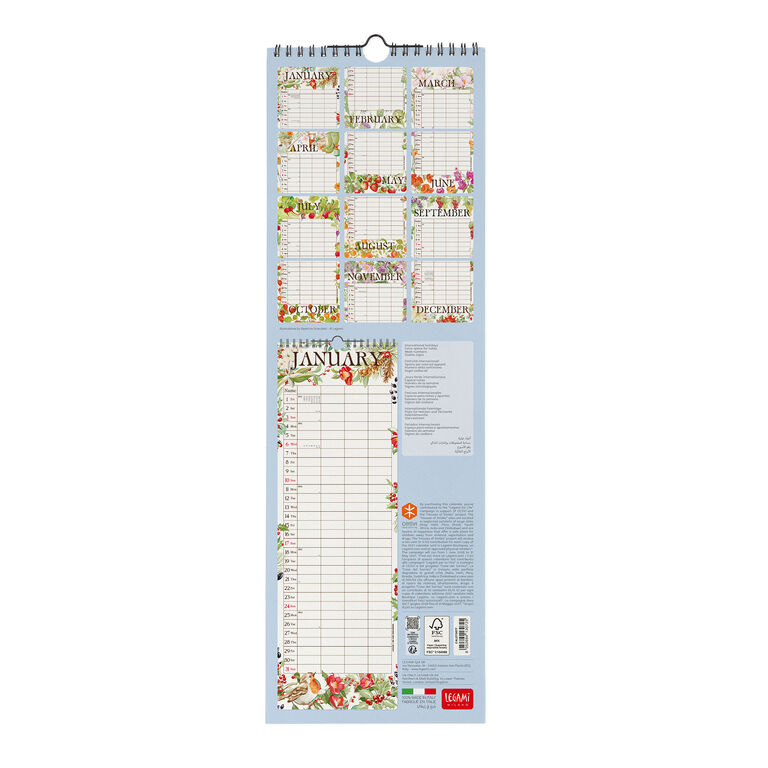 Wandkalender 2027 - 16 x 49 cm - My Secret Garden Wandkalender 2027 - 16 x 49 cm - My Secret Garden
