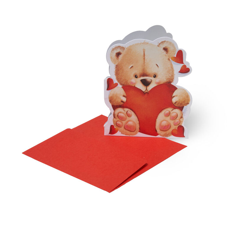 Small Greeting Card - Love Bear, , zoo